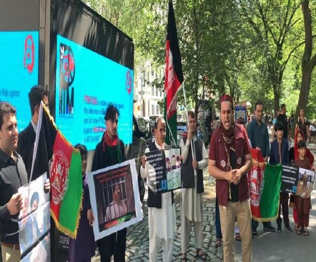 पाकिस्तान के खिलाफ अमेरिका में पश्तूनों का विरोध प्रदर्शन, अफगानिस्तान में तालिबान को मदद करने का आरोप