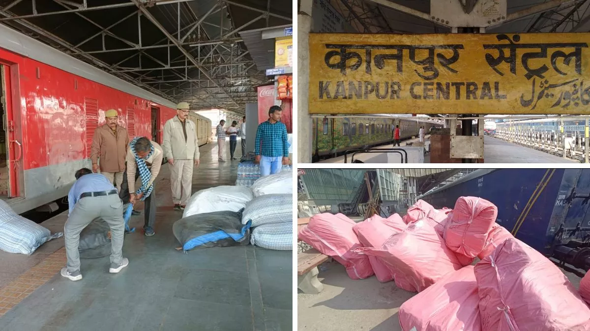 कानपुर सेंट्रल रेलवे स्टेशन पर SGST टीम का छापा, मीठी सुपारी बताकर भेजा जा रहा लाखों का पान मसाला पकड़ा