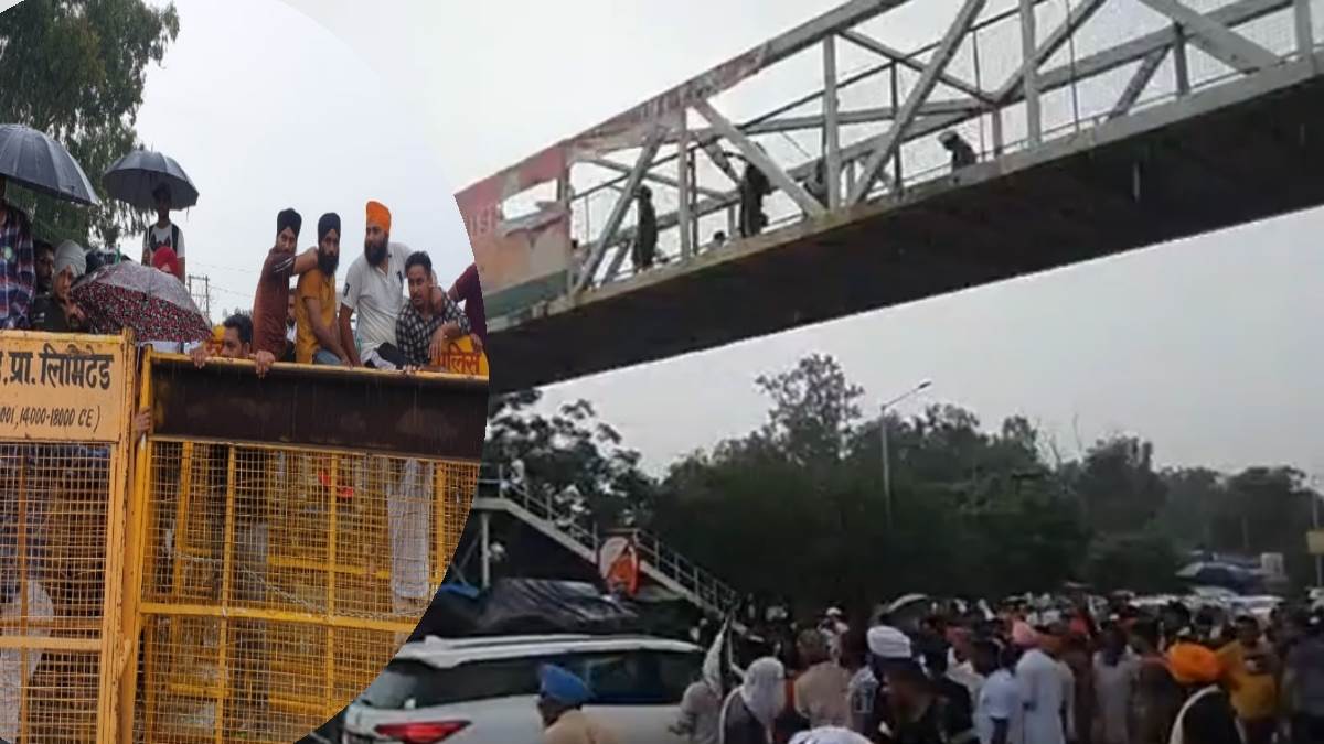 Delhi Chandigarh National Highway Jam Live: बैरिकेड्स तोड़ किसानों ने दिल्‍ली-चंडीगढ़ नेशनल हाईवे किया जाम, वाहन फंसे