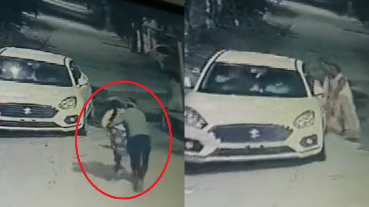 Video: पिता के सामने जबरन गाड़ी में लड़की को ले गए बदमाश, मंदिर से लौट रही थी घर